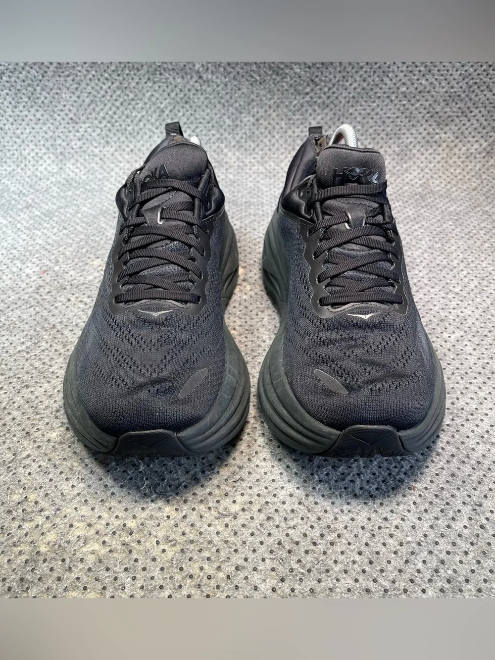 Hoka One One Bondi 8 Wide 2E Black Shoes Size 9 Men’s